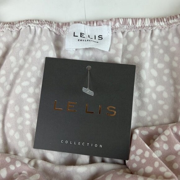 NWT Le  Lis Taupe Polka Dot Romper - Picture 4 of 8